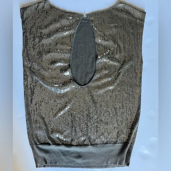 Alice + Olivia Sequin Open-Back Sleeveless Top – Size Small - Picture 9 of 11